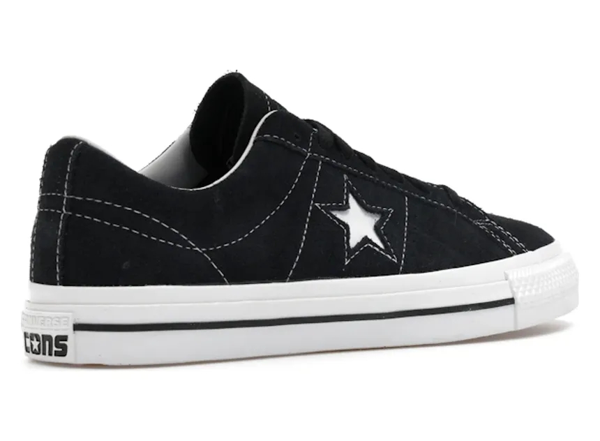 Converse One Star Pro Ox Black Black White - Image 8