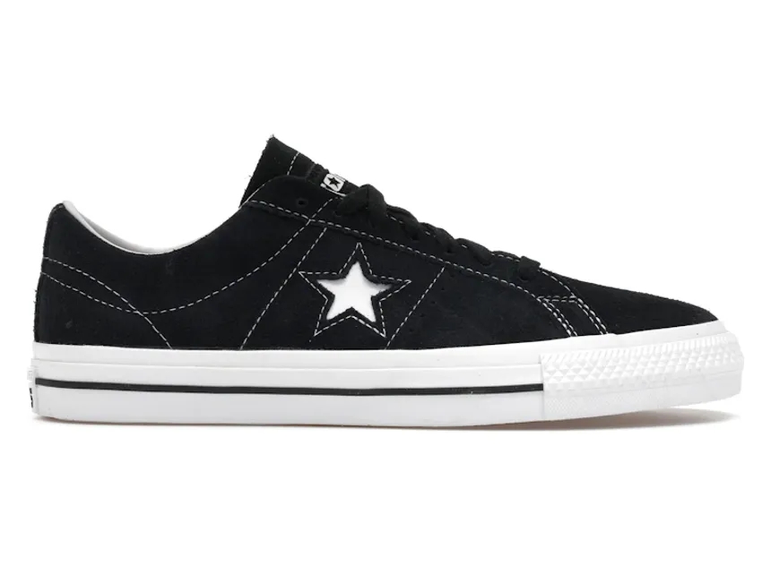 Converse One Star Pro Ox Black Black White