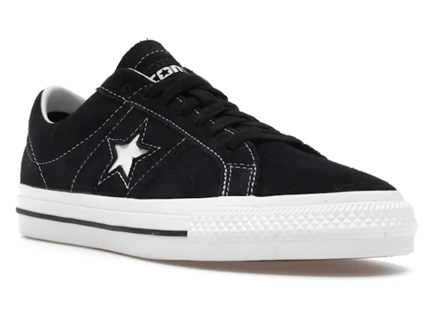 Converse One Star Pro Ox Black Black White - Image 2