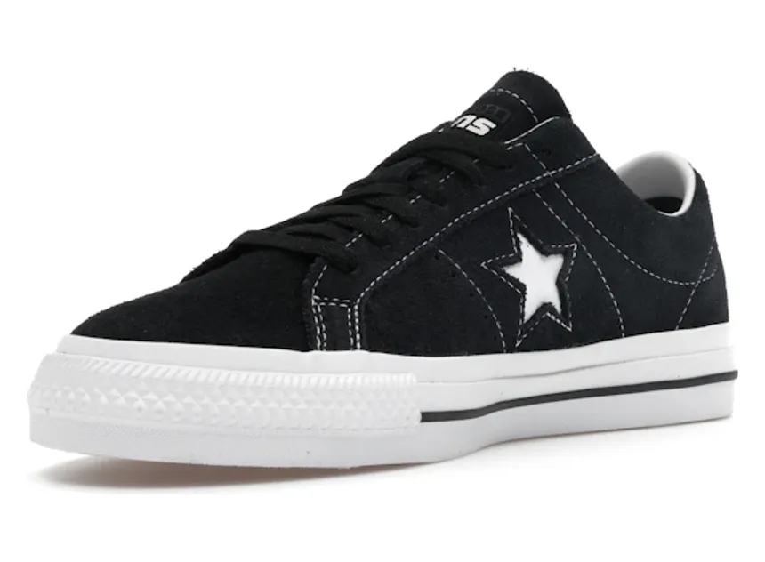 Converse One Star Pro Ox Black Black White - Image 5