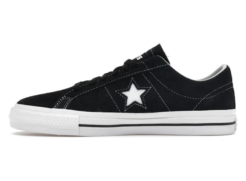 Converse One Star Pro Ox Black Black White - Image 6