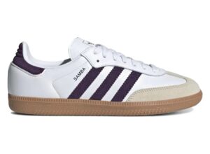 adidas Samba OG White Alumina Aurora Plum (Women's)