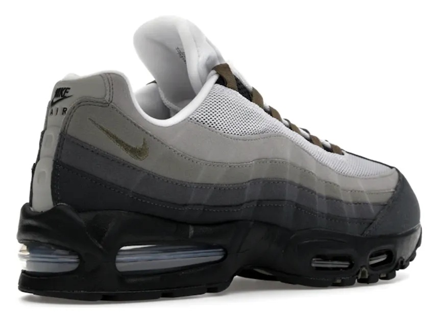 Nike Air Max 95 OG Big Bubble Black Medium Olive (Women's) - Image 8