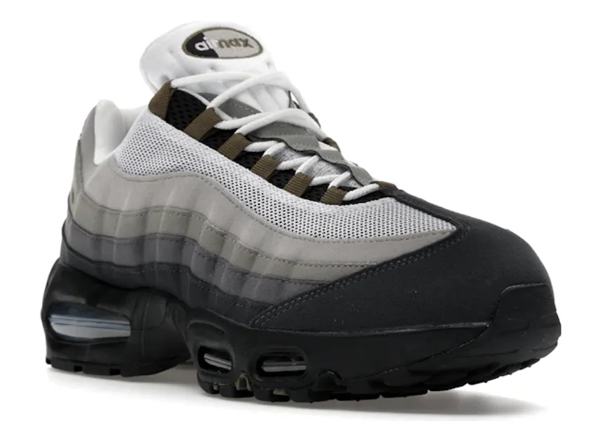 Nike Air Max 95 OG Big Bubble Black Medium Olive (Women's) - Image 2