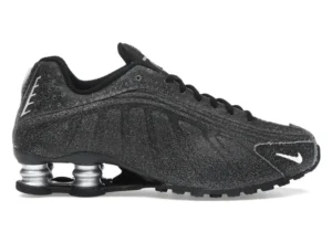 Nike Shox R4 Black Distressed Leather