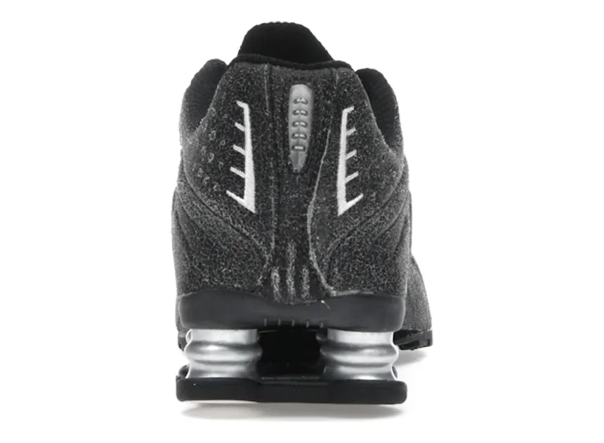 Nike Shox R4 Black Distressed Leather - Image 7